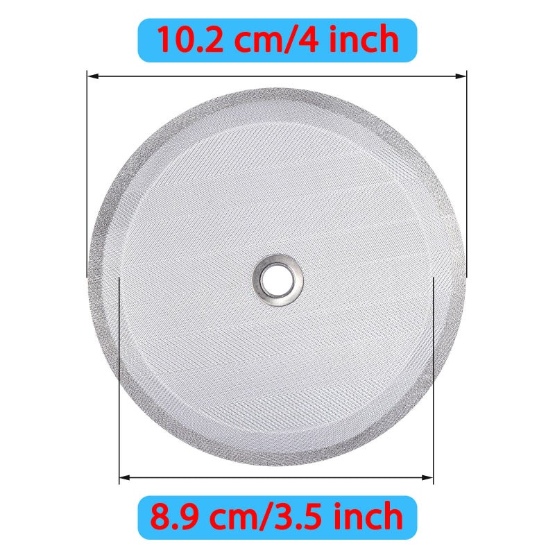 Attsky 6 Pieces Attsky French Press Filter  4 Inch Stainless Steel Mesh Screen and Replacement Parts for French Press Coffee Maker - Image 2